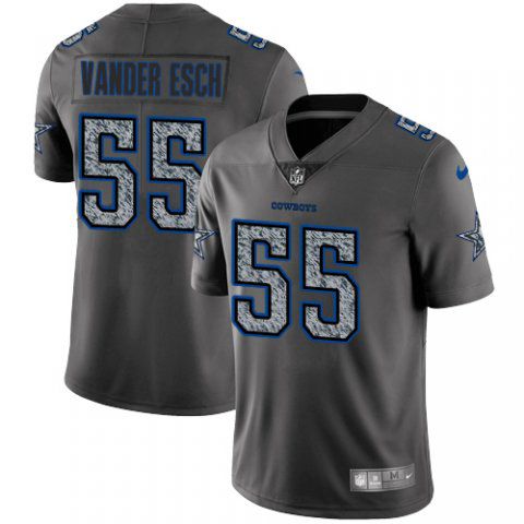 Men Dallas cowboys #55 Vawder esch Nike Teams Gray Fashion Static Limited NFL Jerseys->denver broncos->NFL Jersey